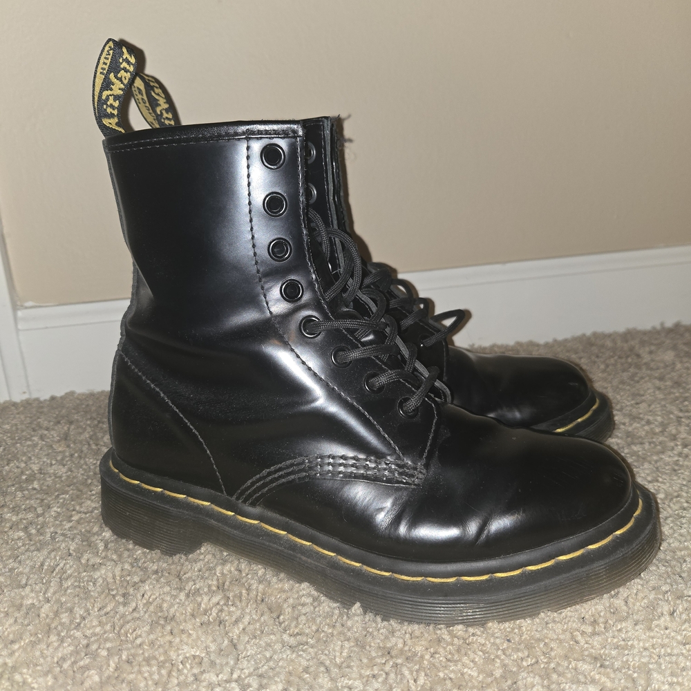 Dr. Martens Black Leather Boots